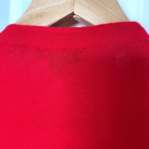 Halogen Women’s Red Long Open Front Cardigan – Small - Picture 10 of 11
